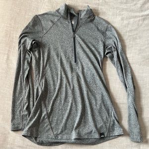 Gray REI quarter zip pullover